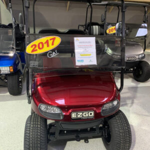 2017 EZ-GO TXT 2 Passenger Gas Engine Candy Brandywine For Sale